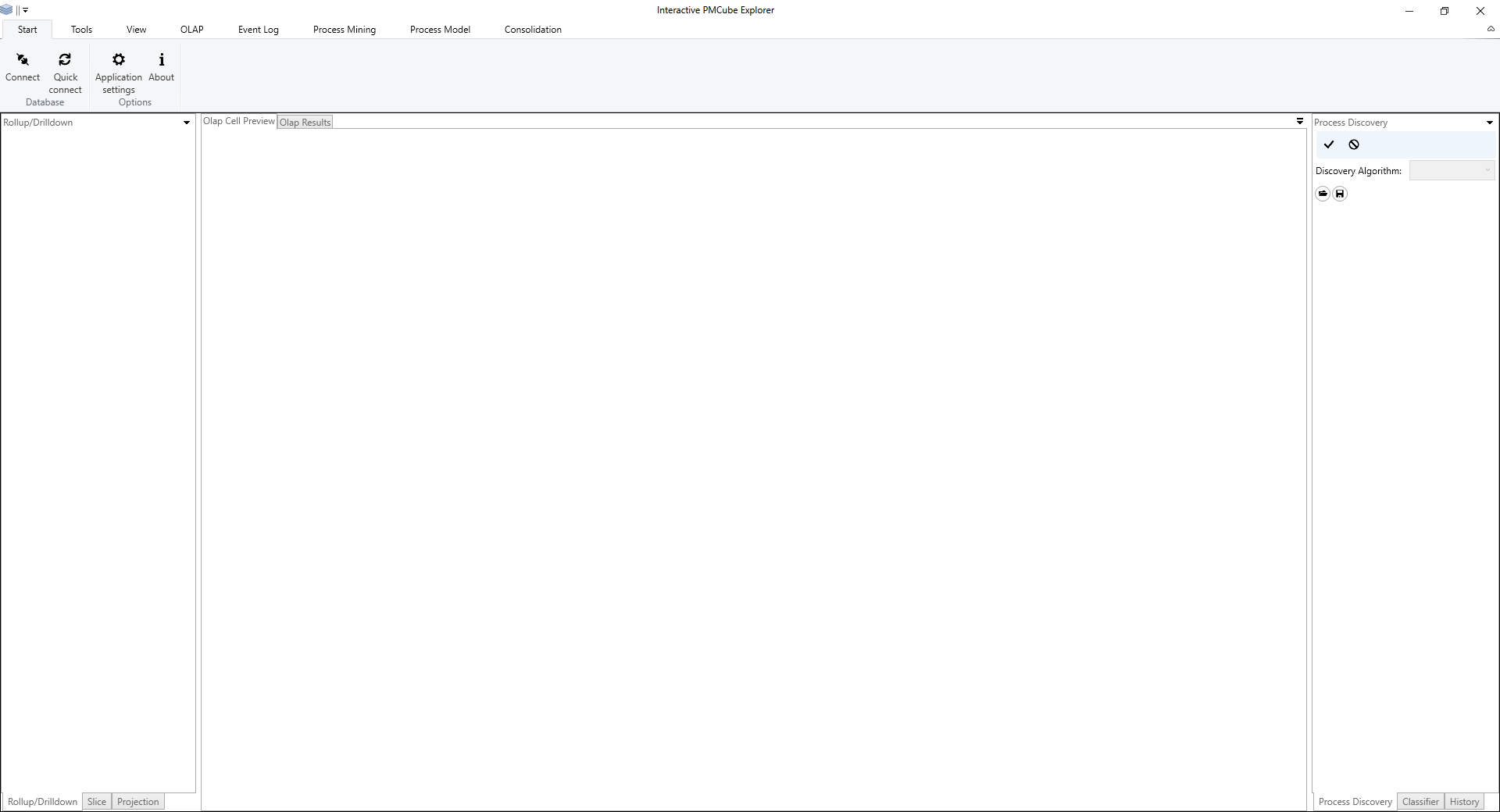 Interactive PMCube Explorer main window